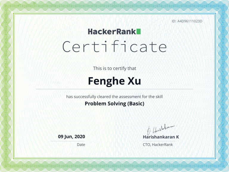 problem solving basic certificate hackerrank