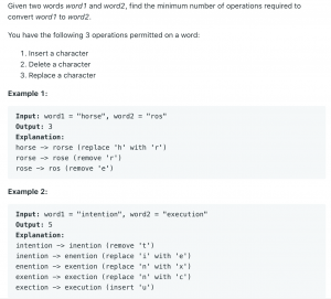 72. Edit Distance – Kickstart Coding