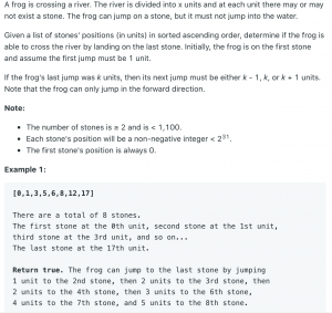 403. Frog Jump – Kickstart Coding