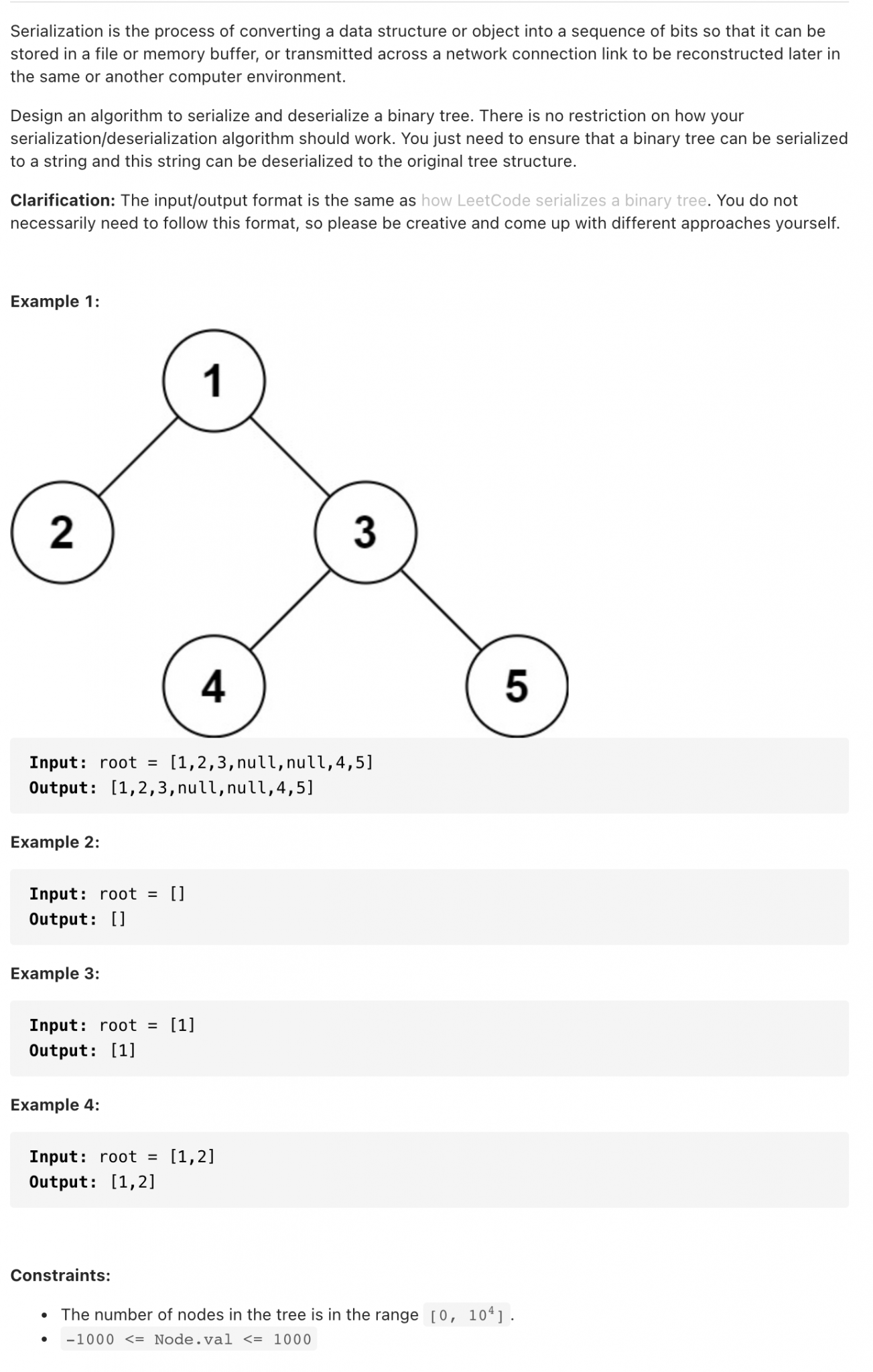297. Serialize and Deserialize Binary Tree – Kickstart Coding