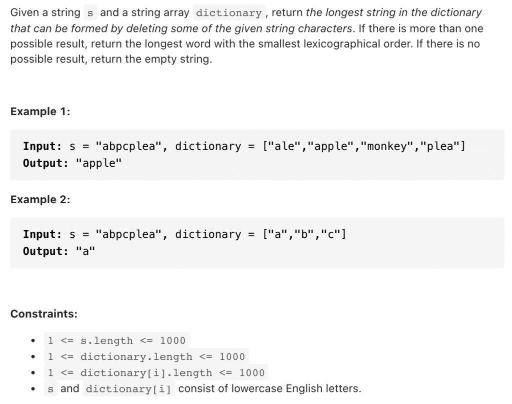 524-longest-word-in-dictionary-through-deleting-kickstart-coding